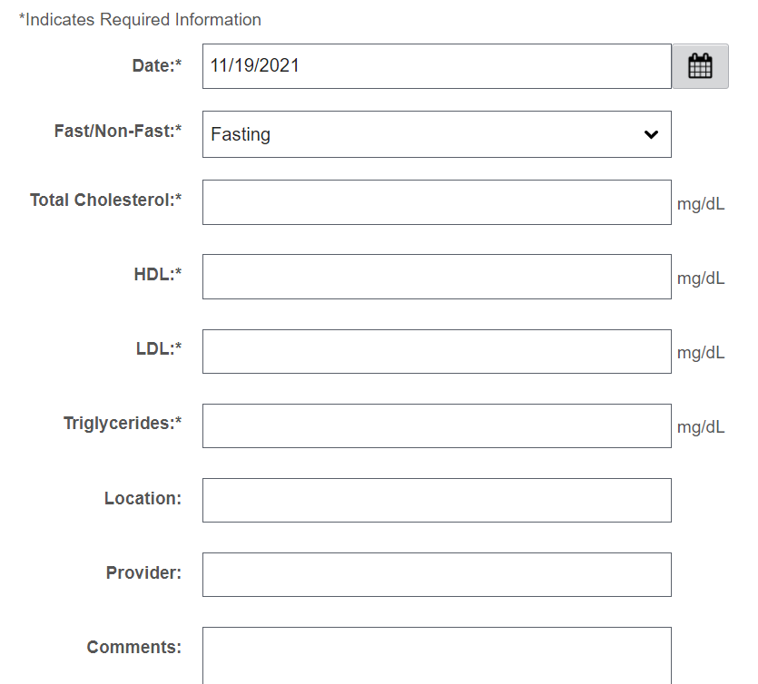 Track Your Cholesterol In My HealtheVet - My HealtheVet - My HealtheVet