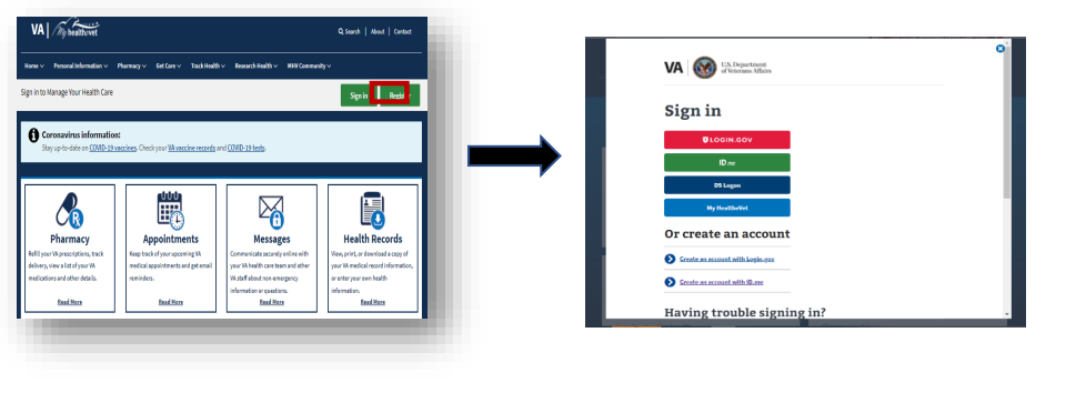 Getting Ready: One Place To Sign In - My HealtheVet - My HealtheVet